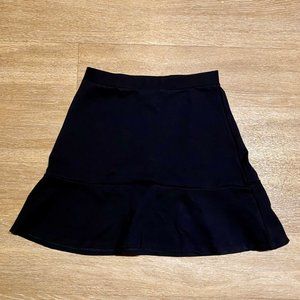 LOFT Flare Mini Skirt XS Black